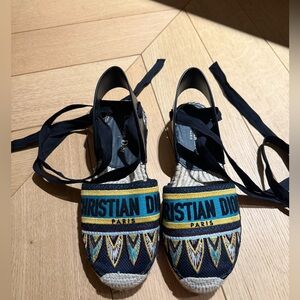 Dior Lace Up Espadrilles